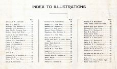 Index to Illustrations, Bourbon County 1920